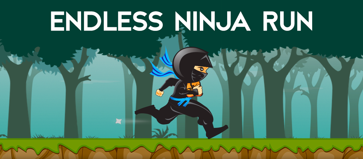 End less ninja run background